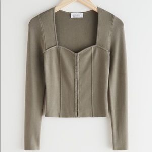 & Other Stories Ribbed Shirt